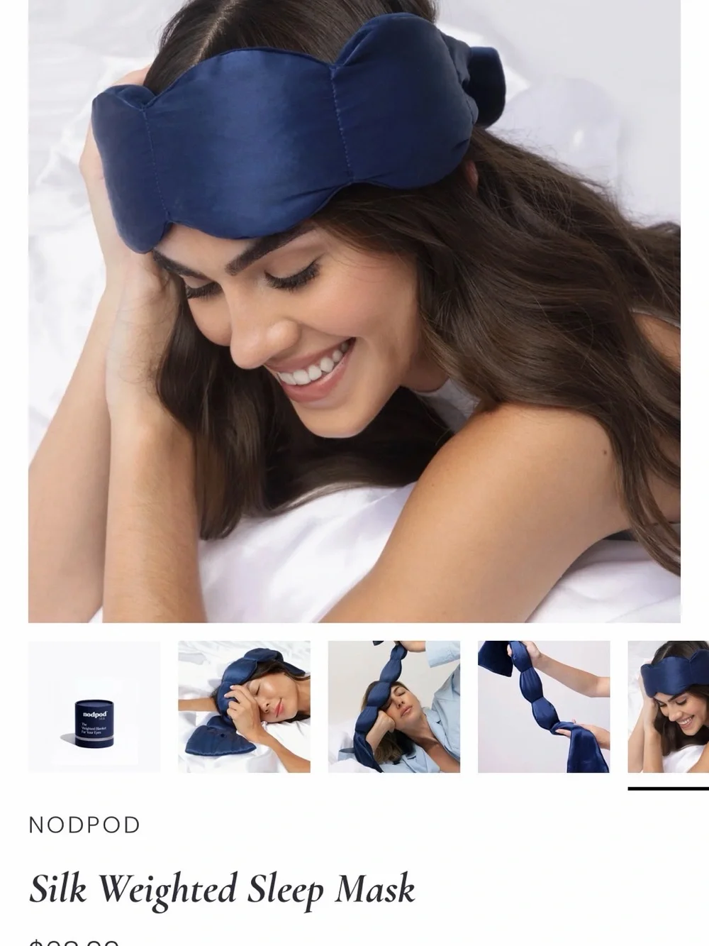 Weighted Eye Pillow - Deep Navy